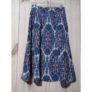 Eva Mendes Skirt Ladies 4‎ Blue Purple Maxi Length